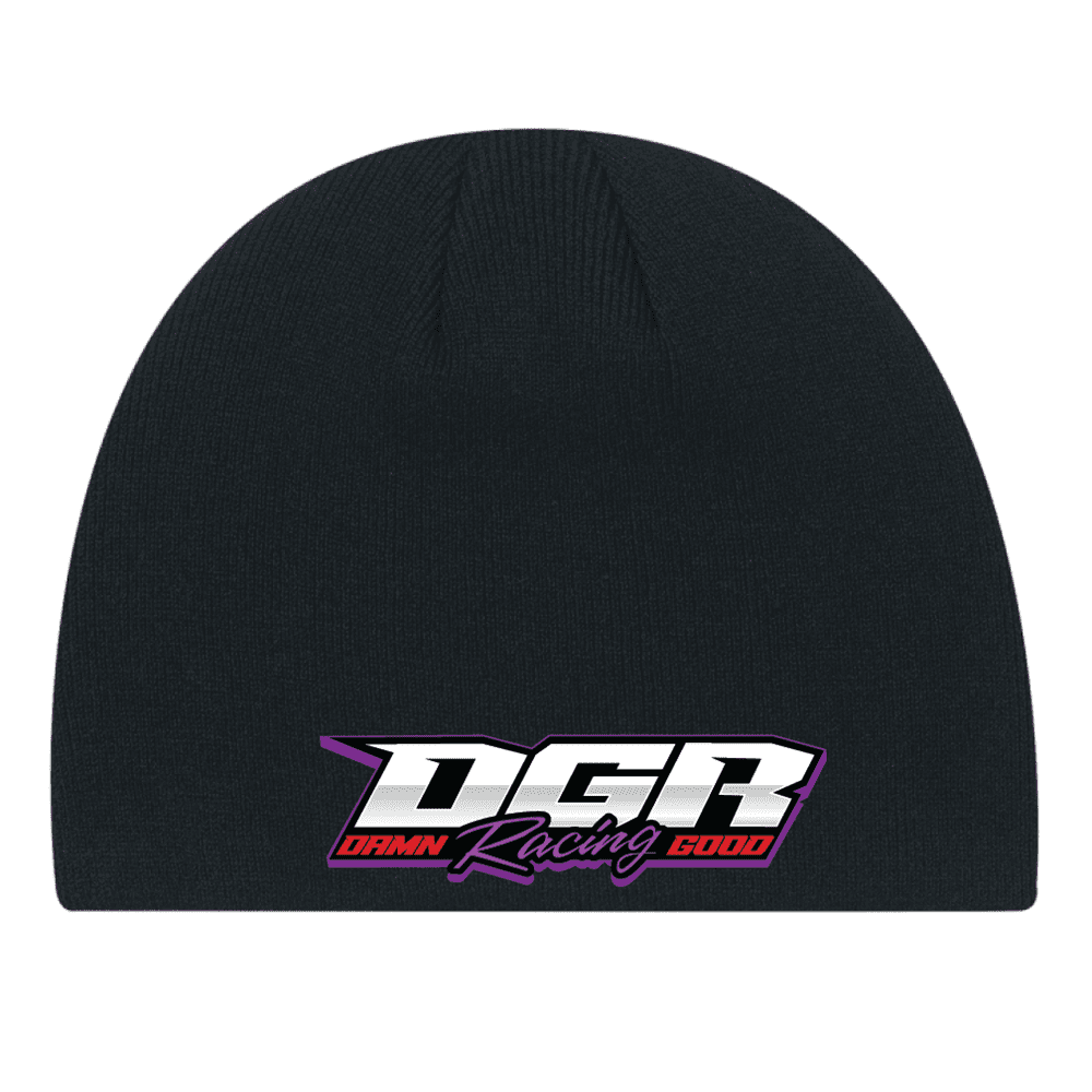 0030M Acrylic Boarder Toque - Black (Purple Logo)